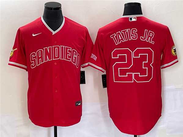 Men's San Diego Padres #23 Fernando Tatis Jr. Red Cool Base Stitched Baseball Jersey,We sell and wholesale Men's San Diego Padres #23 Fernando Tatis Jr. Red Cool Base Stitched Baseball Jersey on line form chian!
